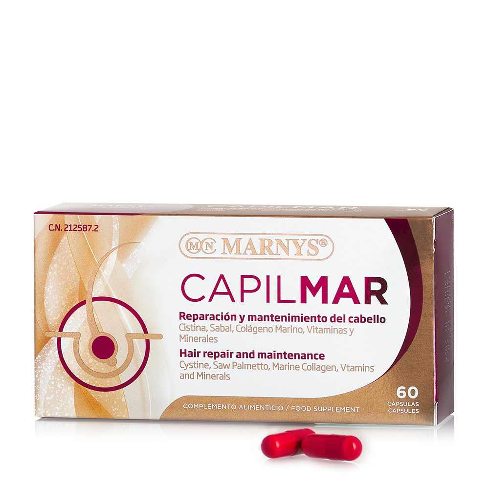Suplimente pentru cresterea si regenerarea parului Capilmar, 60 capsule, Marnys