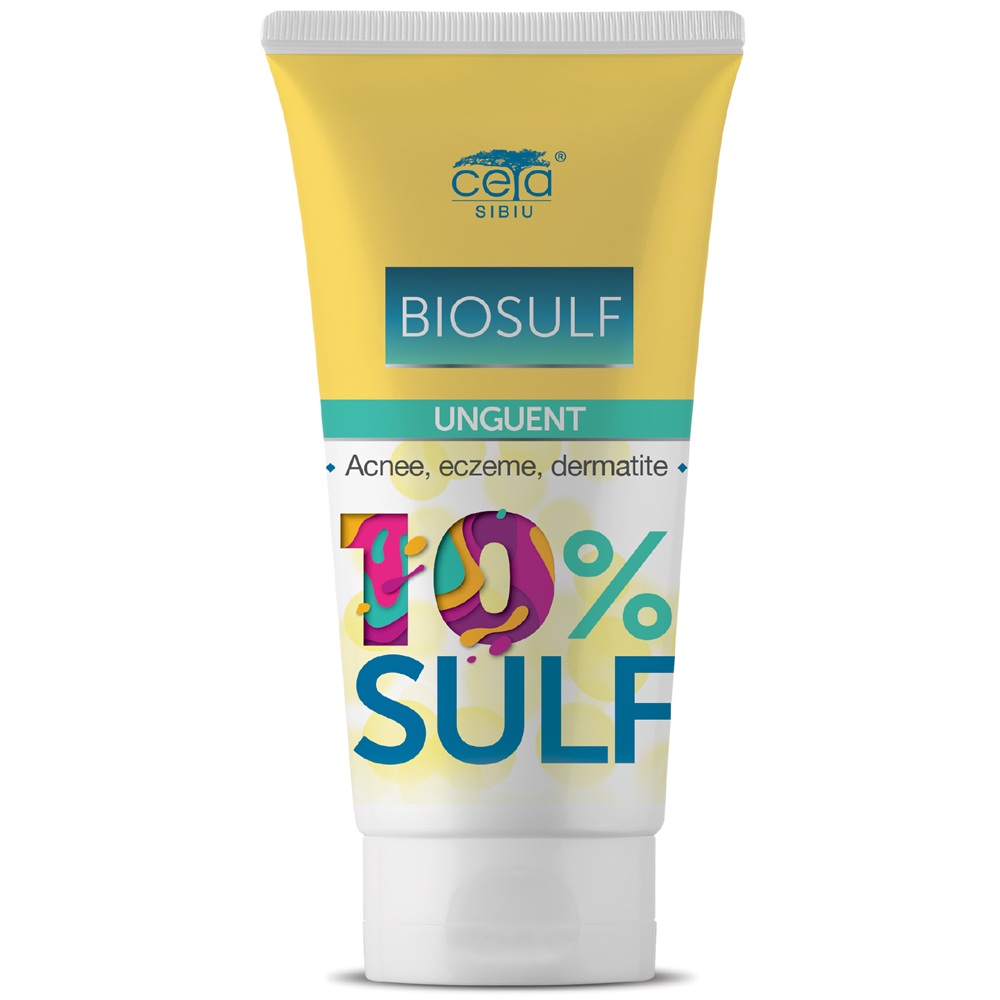 Unguent cu 10% Sulf, 50 ml, Ceta Sibiu