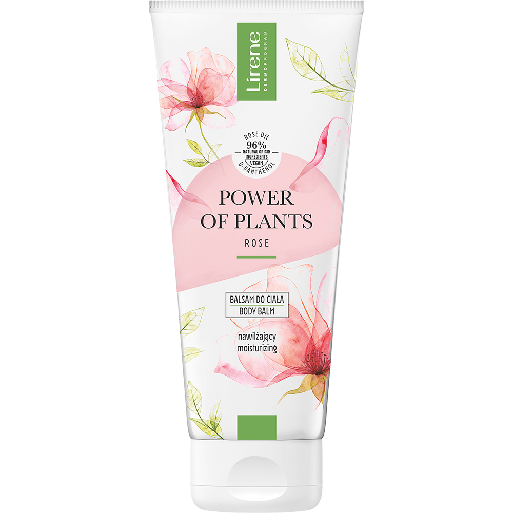 Balsam corporal hidratant cu extract de trandafir Power of plants, 200 ml, Lirene