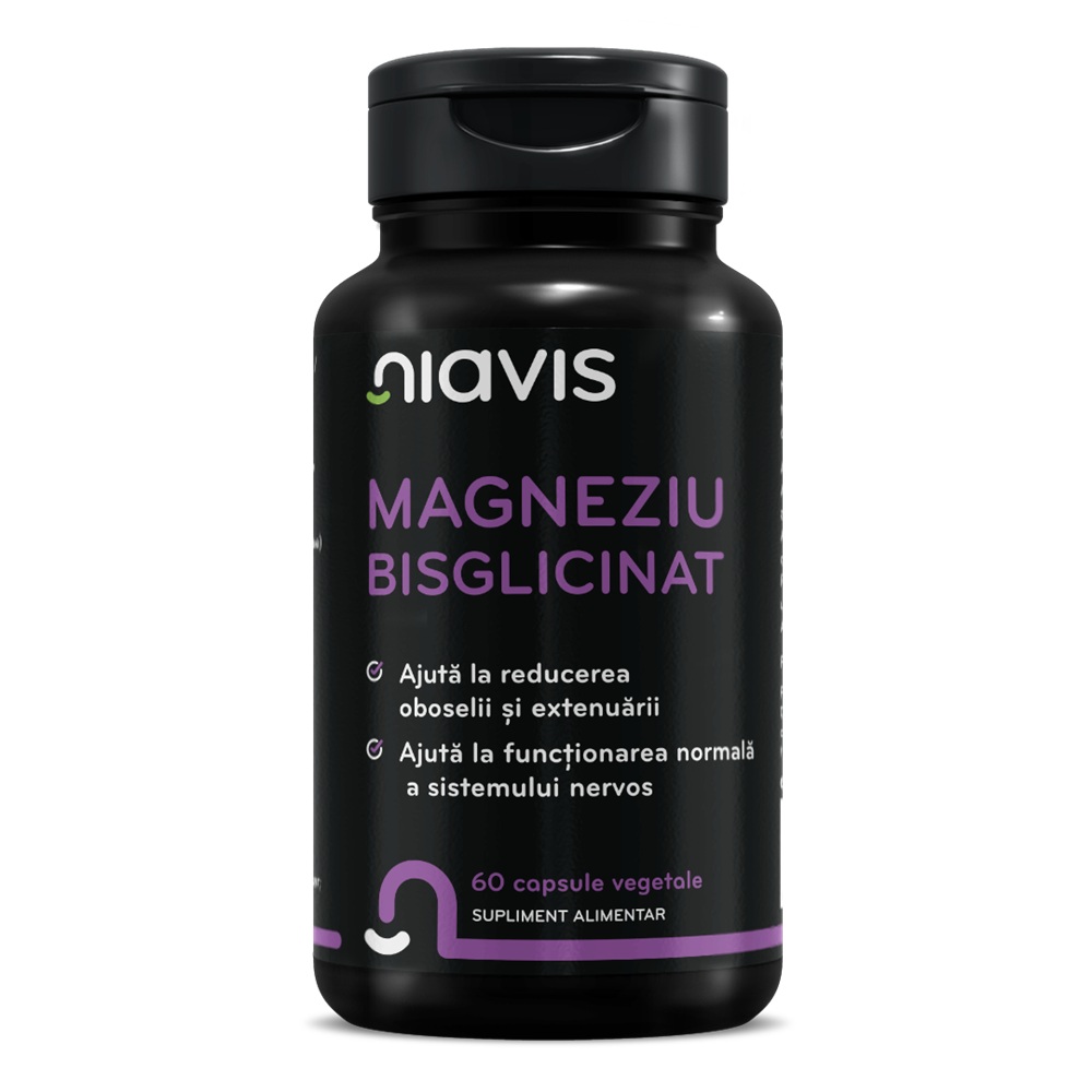 Magneziu Bisglicinat, 60 capsule, Niavis