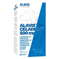 Suplimente pentru articulatii destinate cainilor si pisicilor Celadrin, 500 mg, 60 capsule, Alavis