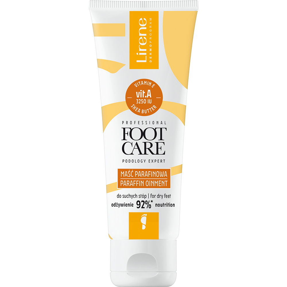 Unguent cu parafina si vitamina A pentru picioare, 75 ml, Lirene