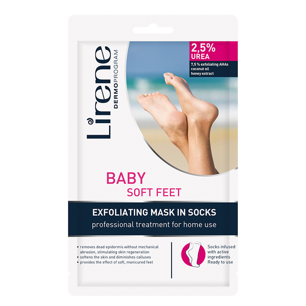 Sosete exfoliante Baby soft feet, 1 pereche, Lirene