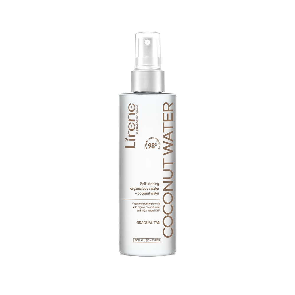 Apa de corp autobronzanta Coconut Water Perfect Tan, 200 ml, Lirene