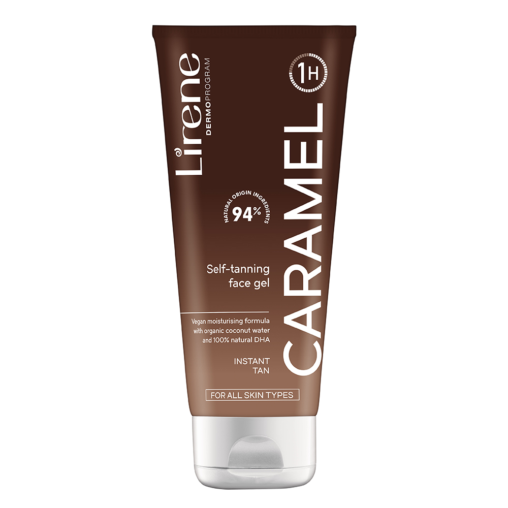 Gel autobronzant pentru fata Caramel Perfect Tan, 75 ml, Lirene