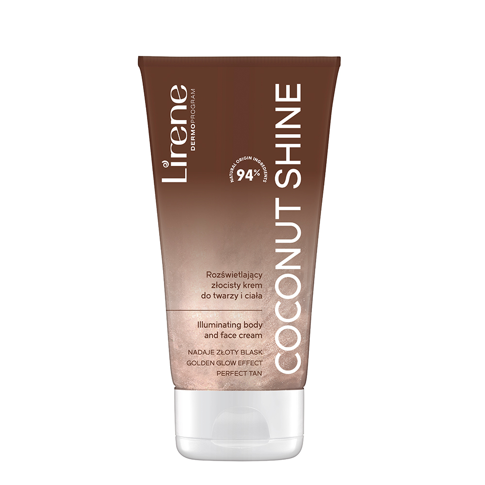 Crema iluminatoare Coconut Shine Perfect Tan, 150 ml, Lirene