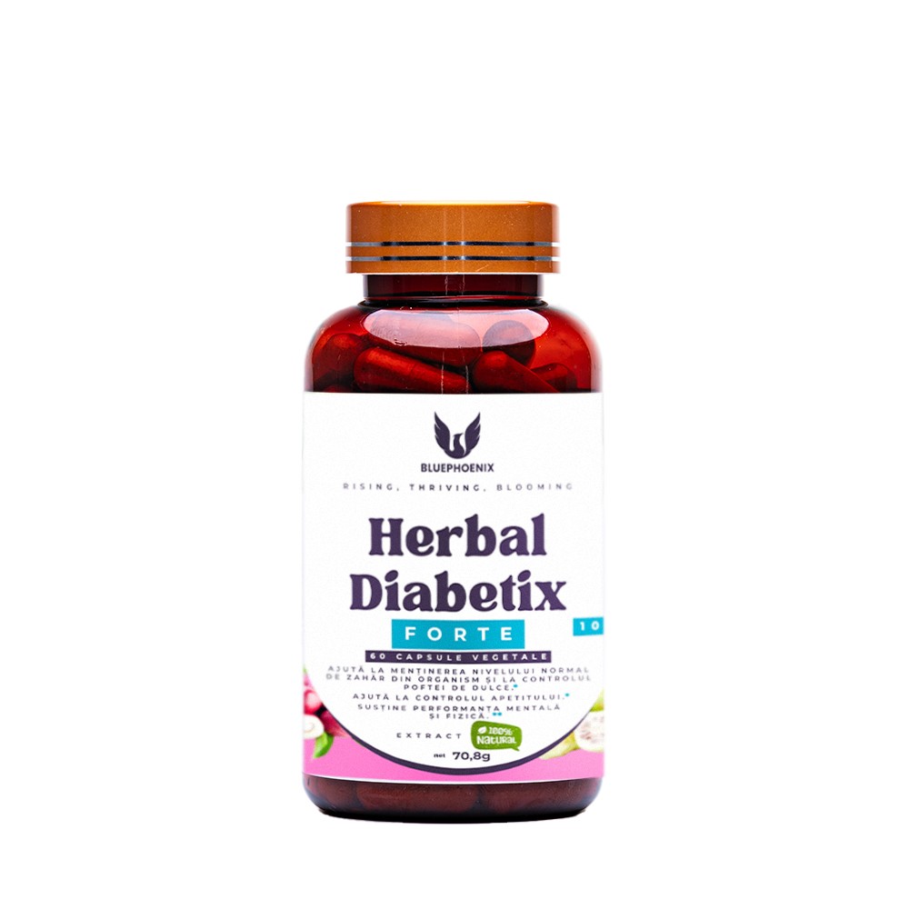 Diabetix Forte Herbal, 1000 mg, 60 capsule, Blue Phoenix