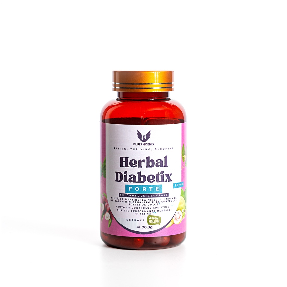 Diabetix Forte Herbal, 1000 mg, 60 capsule, Blue Phoenix