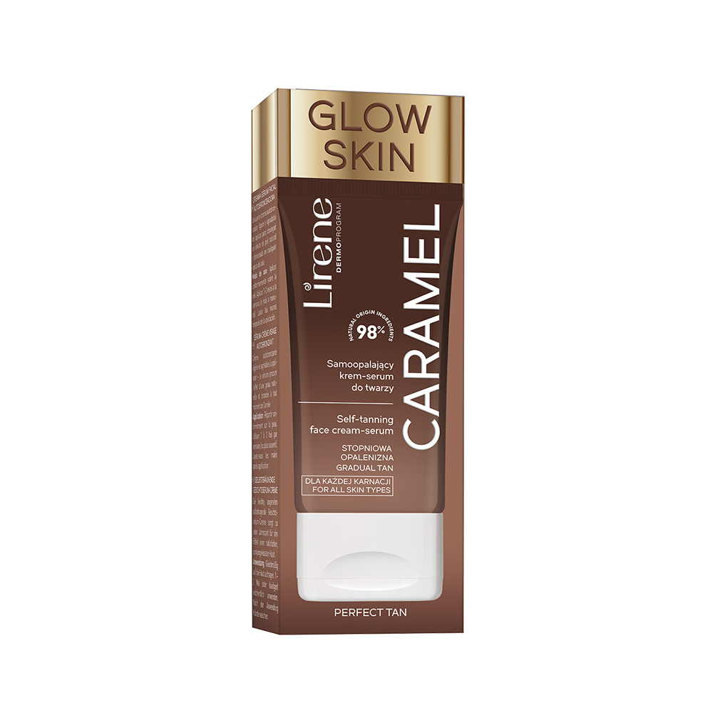 Ser facial autobronzant Caramel Glow, 50 ml, Lirene