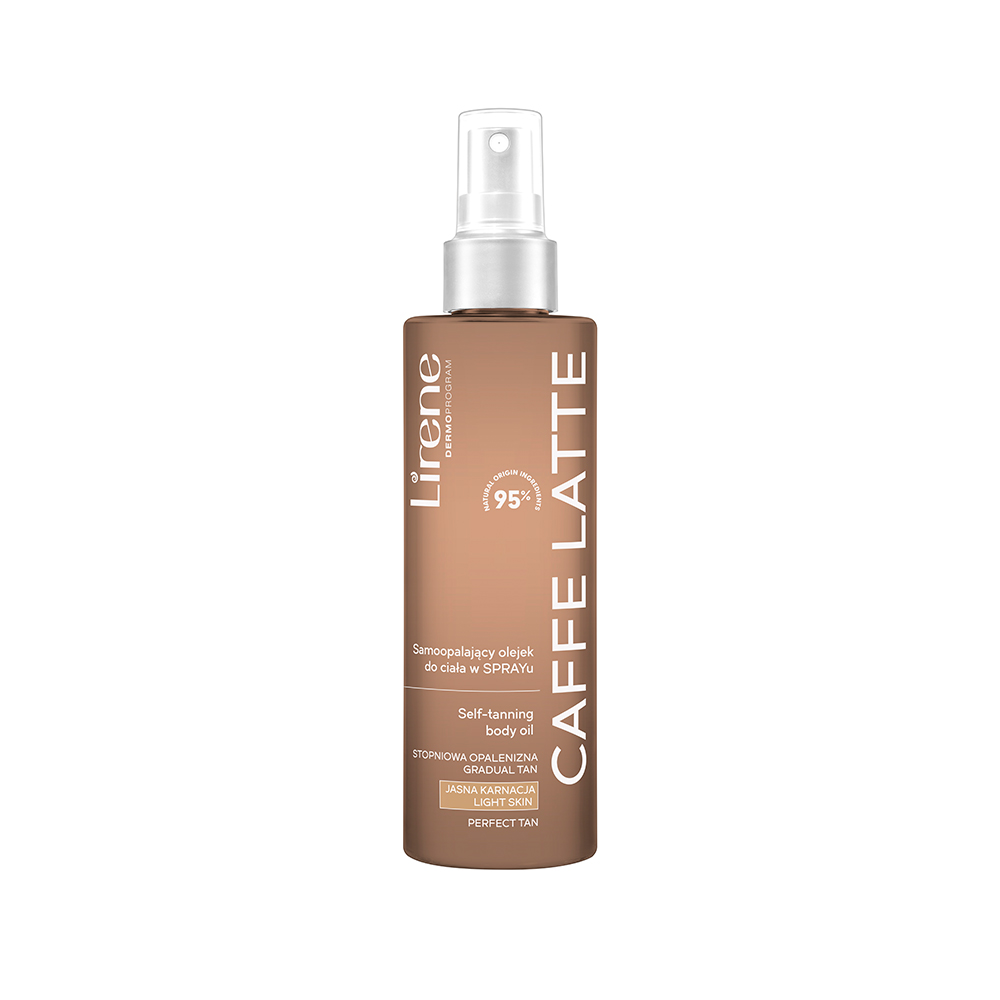 Ulei uscat autobronzant Caffe Latte Perfect Tan, 190 ml, Lirene