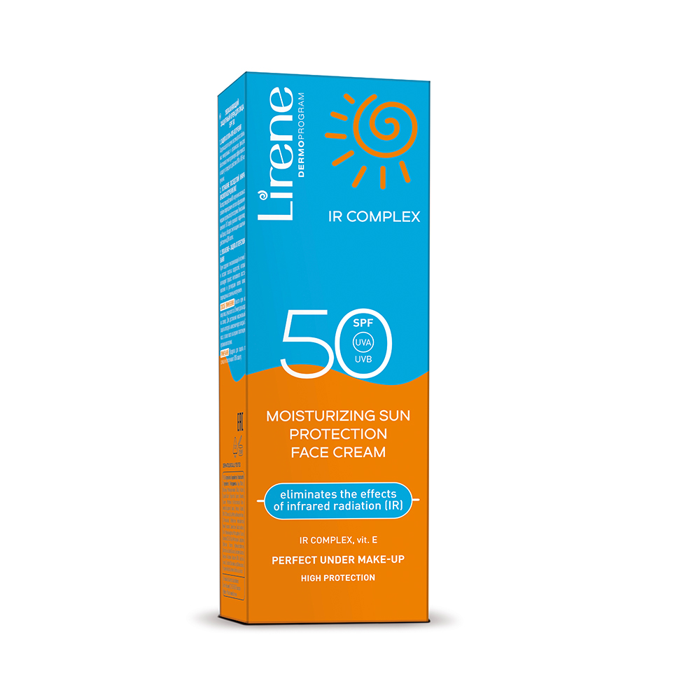 Crema hidratanta protectoare pentru ten SPF50 IR Sun, 40 ml, Lirene