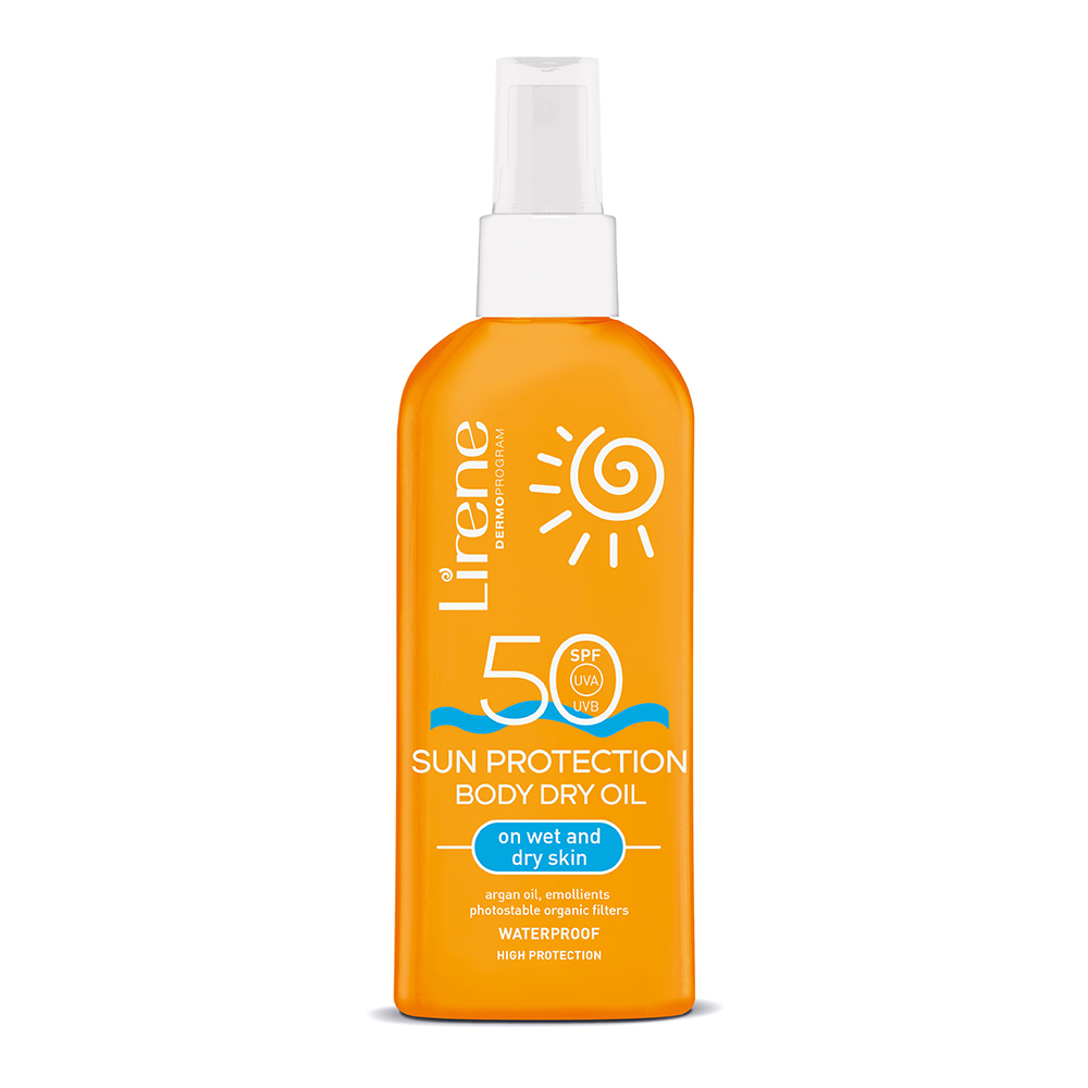 Ulei uscat protector SPF 50 pentru fata si corp Sun, 150 ml, Lirene