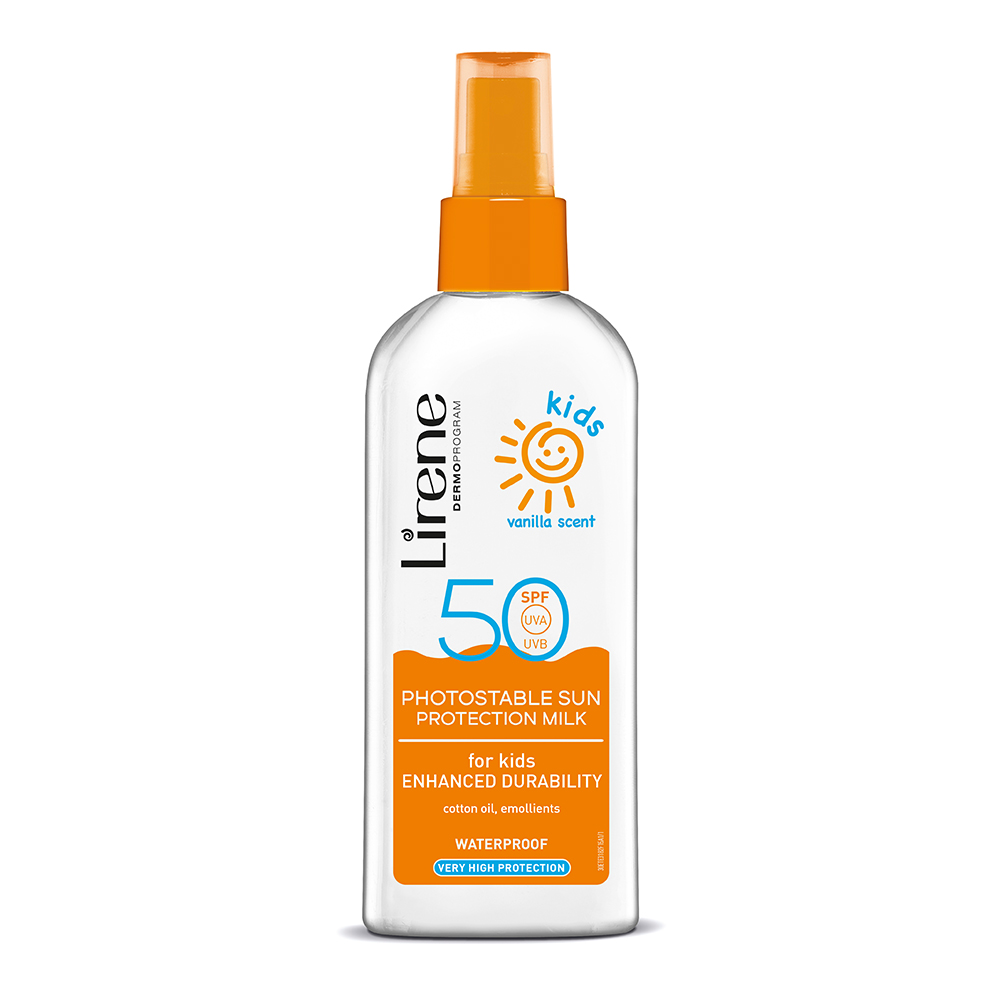 Lapte de corp cu protectie solara SPF 50 pentru copii Sun, 150 ml, Lirene