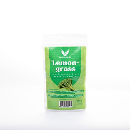 Pudra naturala din Lemongrass, 100 g, Blue Phoenix