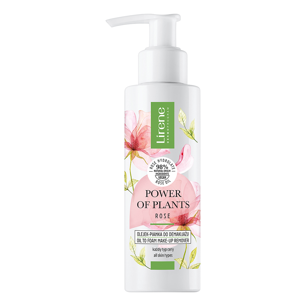 Ulei-spuma pentru indepartarea machiajului Power of plants, 145 ml, Lirene