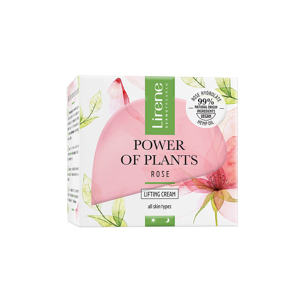Crema de fata cu efect de lifting pentru zi si noapte Power of plants, 50 ml, Lirene