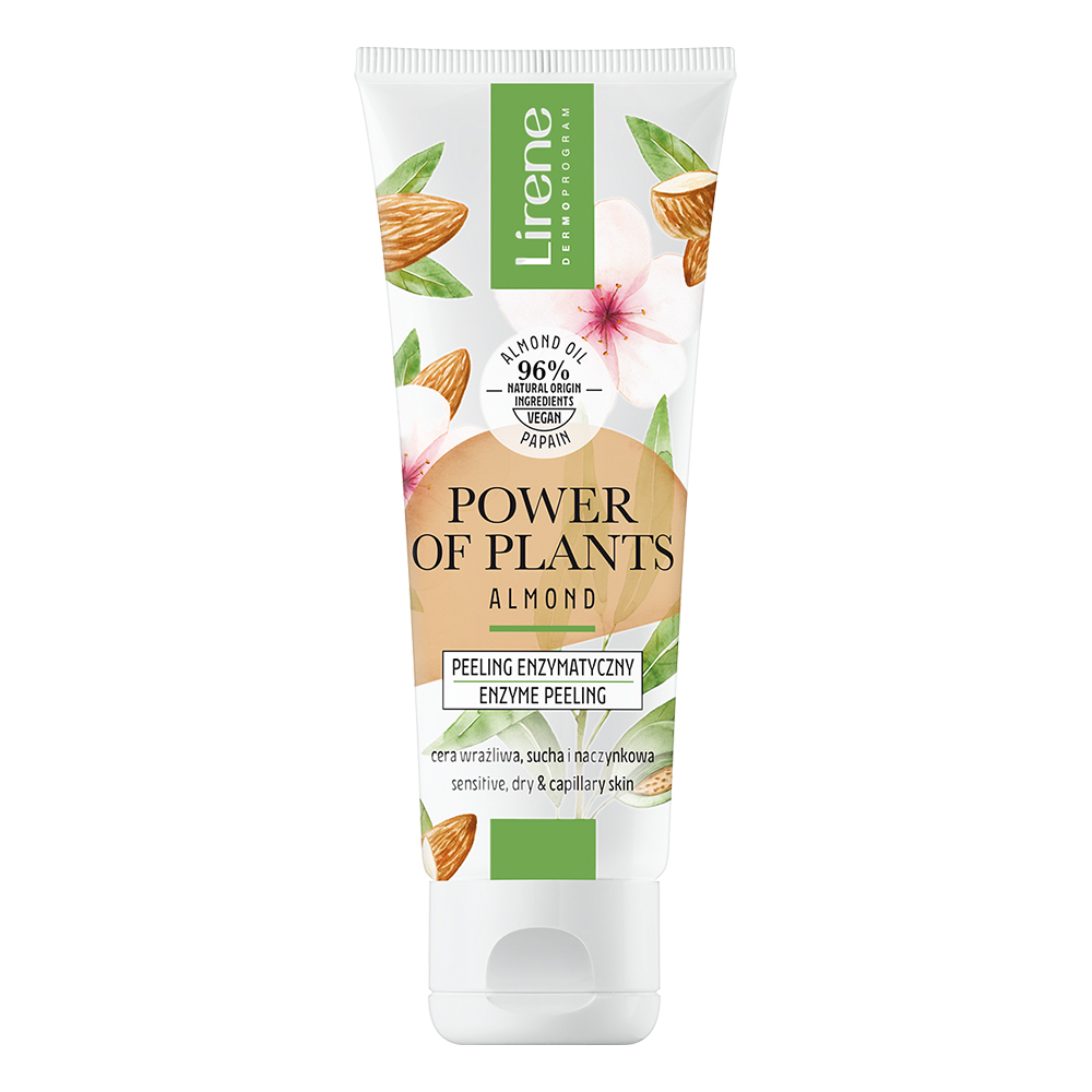 Peeling enzimatic pentru piele sensibila, uscata sau capilare dilatate Power of plants, 75 ml, Lirene