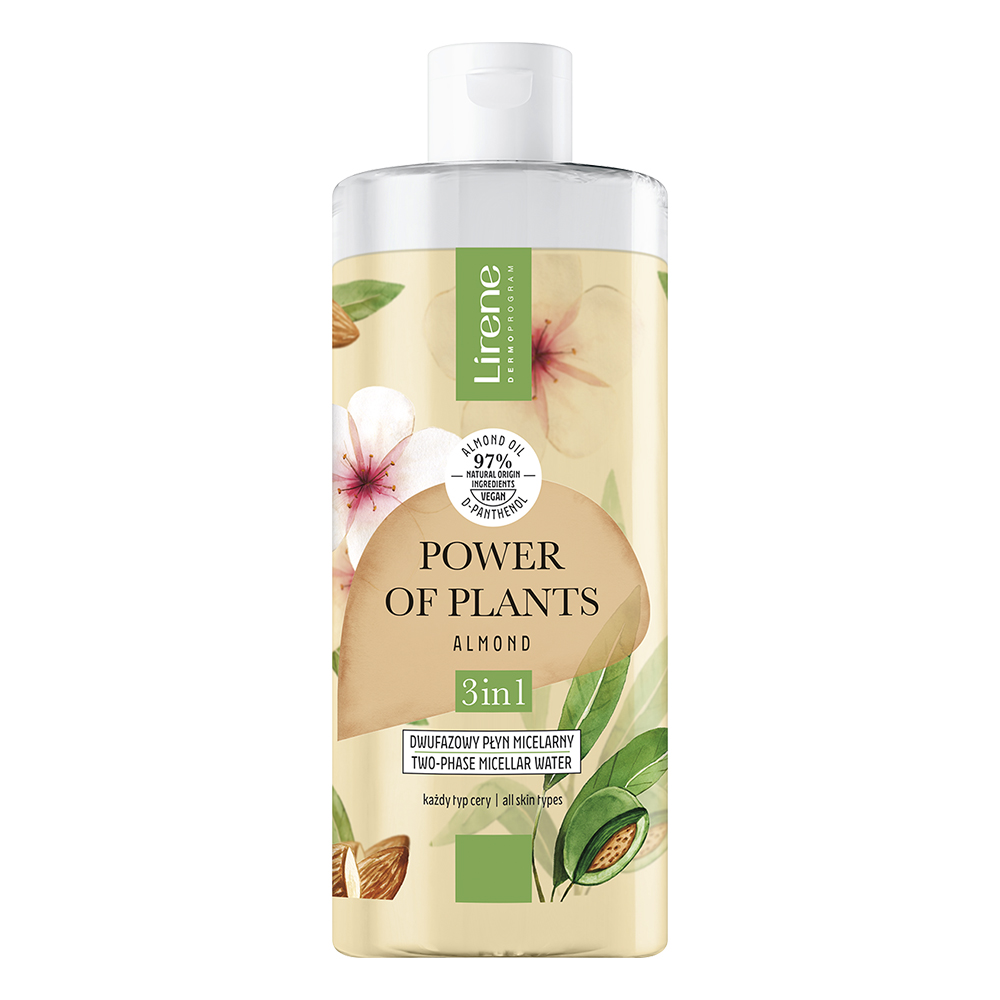 Apa micelara bifazica 3in1 Power of plants, 400 ml, Lirene
