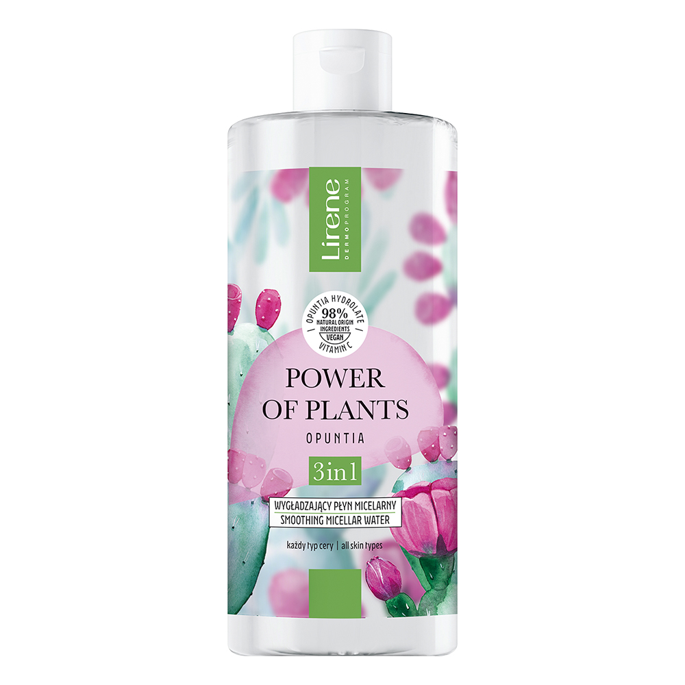 Apa micelara 3in1 cu efect de netezire Power of plants, 400 ml, Lirene