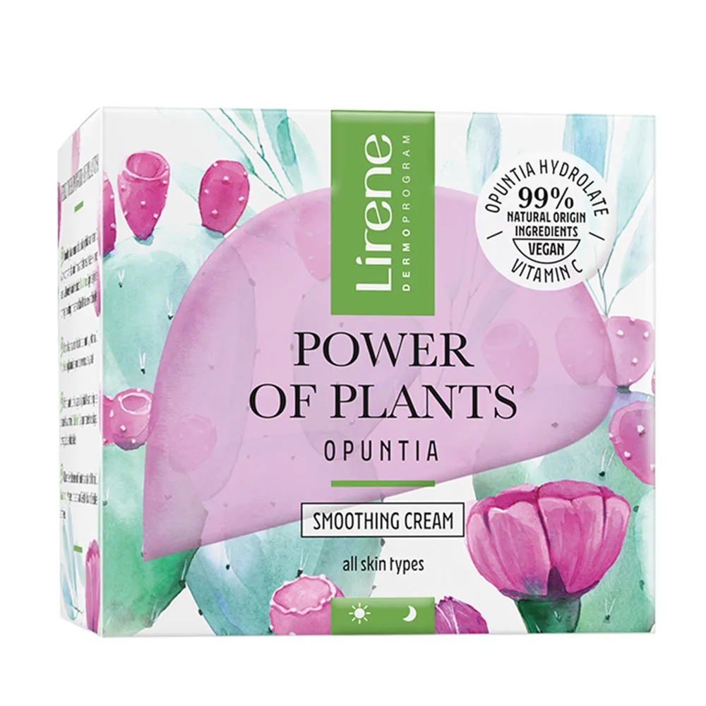 Crema de fata cu efect netezitor pentru zi si noapte Power of plants, 50 ml, Lirene