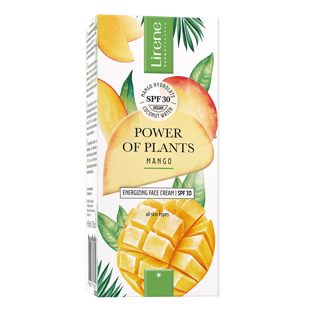 Crema energizanta cu SPF30 pentru fata Power of plants, 50 ml, Lirene