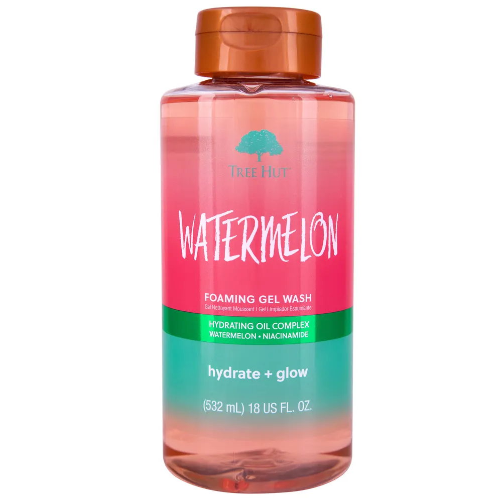 Gel de dus Watermelon Foaming Gel, 532 ml, Tree Hut