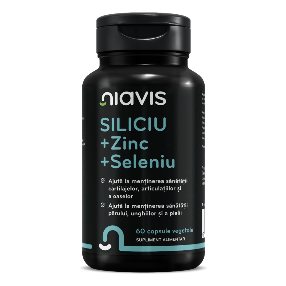 Siliciu + Zinc + Seleniu, 60 capsule, Niavis