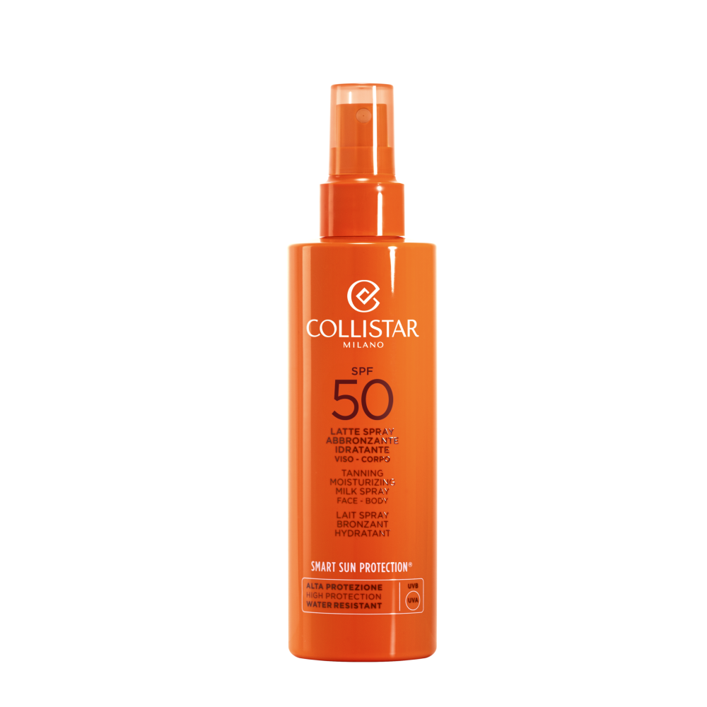 Spray bronzant Tanning Moisturizing Milk Spray SPF50, 200 ml, Collistar