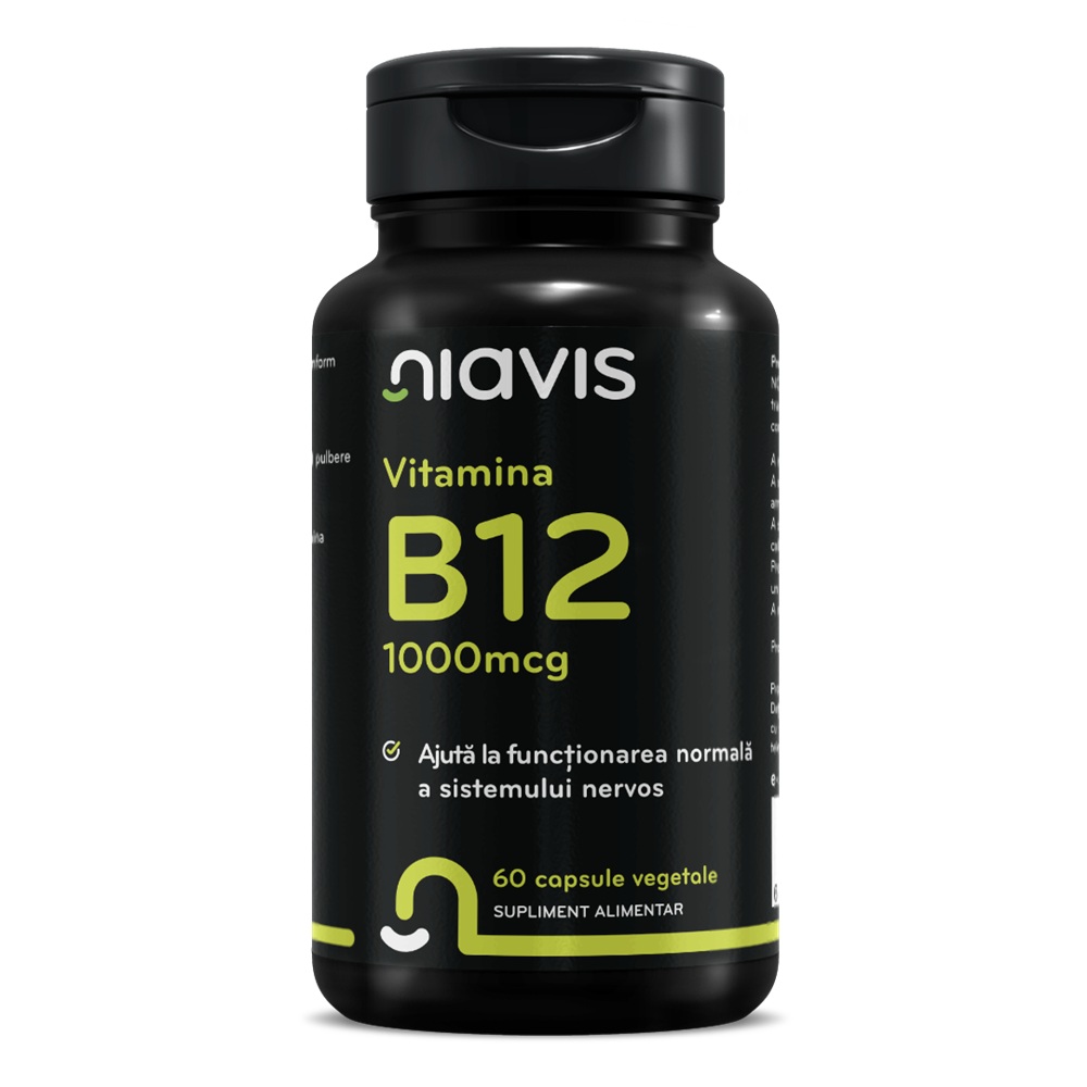 Vitamina B12, 1000 mcg, 60 capsule, Niavis
