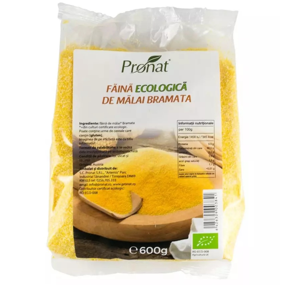 Faina de malai Bio Bramata, 600 g, Pronat
