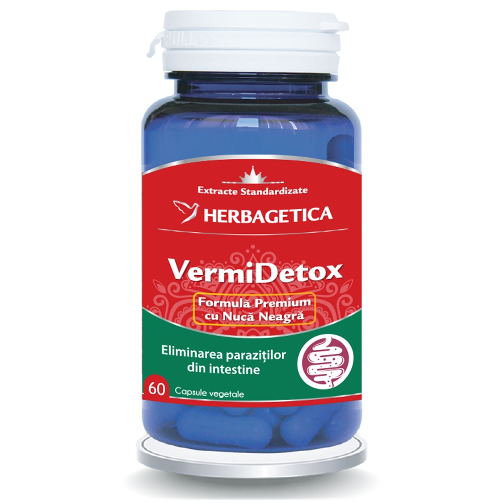 Vermidetox, 60 capsule, Herbagetica