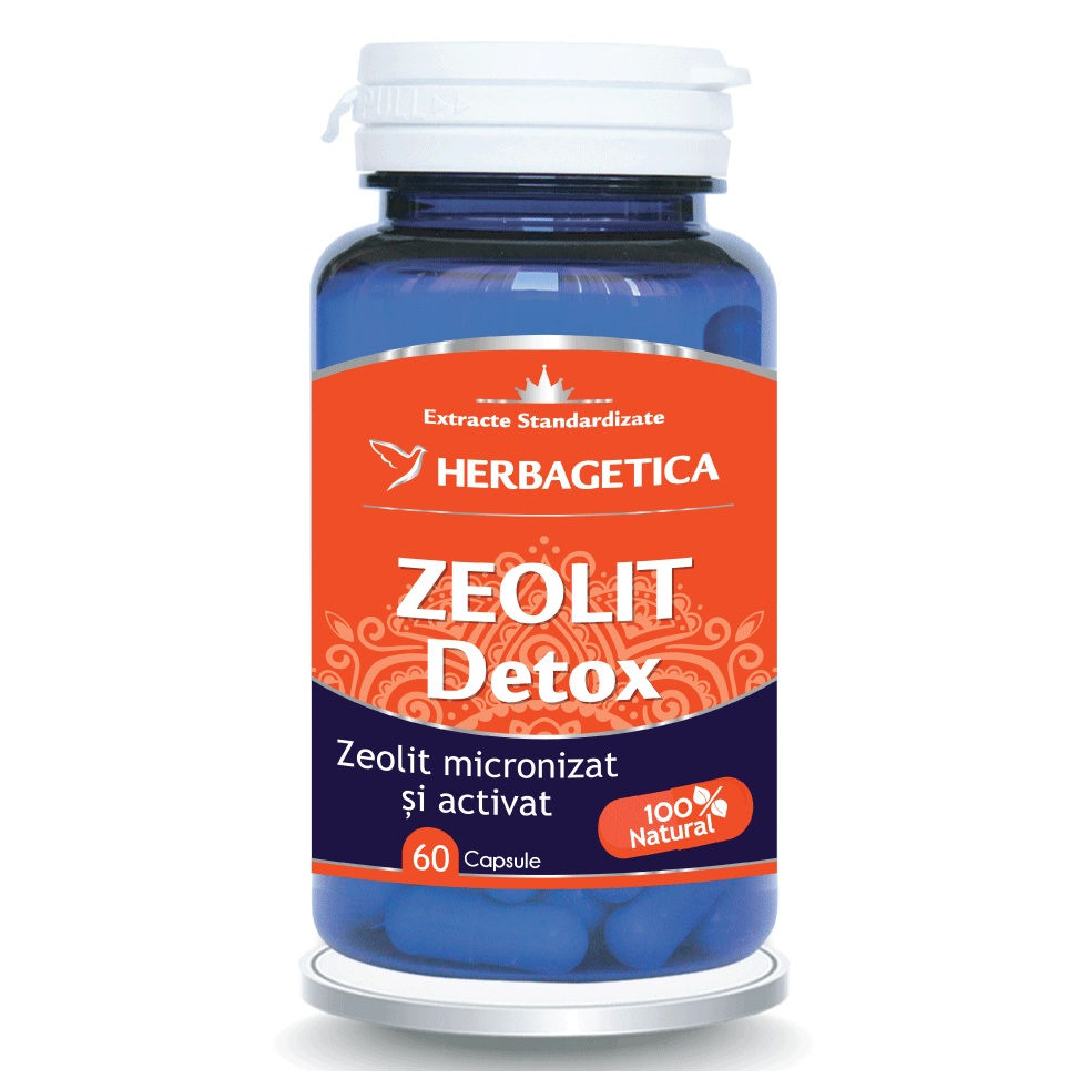 Zeolit Detox, 60 capsule, Herbagetica