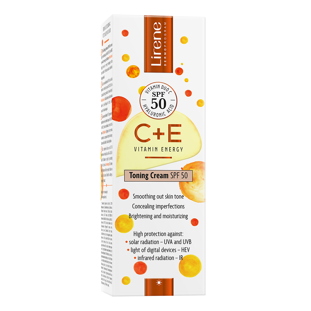 Crema tonica cu SPF50 pentru fata C+E Pro, 30 ml, Lirene
