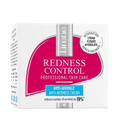 Crema hidratanta anti-roseata, pentru fata, gata si decolteu Redness Control, 50 ml, Lirene