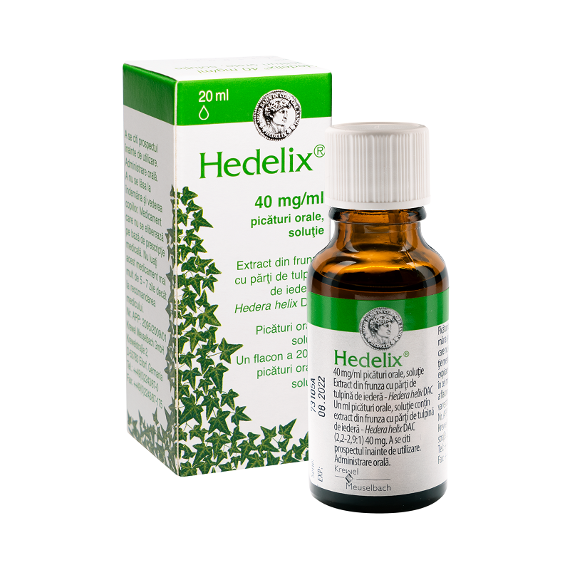 Hedelix picaturi orale, 40 mg/ml, 20 ml, Krewel Meuselbach