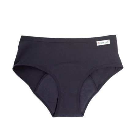 Chiloti menstruali reutilizabili culoarea negru, marimea XL, 1 bucata, FemiEko 649922