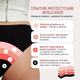 Chiloti menstruali reutilizabili culoarea negru, marimea M, 1 bucata, FemiEko 695276