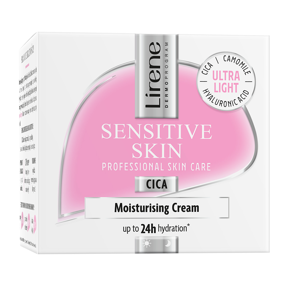 Crema hidratanta de fata pentru piele sensibila Sensitive Skin, 50 ml, Lirene