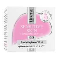 Crema hranitoare cu SPF 50 pentru fata Sensitive Skin, 50 ml, Lirene