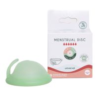 Disc menstrual reutilizabil culoarea verde, marime universala, 1 bucata, FemiEko