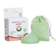 Disc menstrual reutilizabil culoarea verde, marime universala, 1 bucata, FemiEko 649989