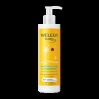 Sampon si lotiune de curatare pentru bebelusi si copii, 400 ml, Weleda
