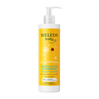 Sampon si lotiune de curatare pentru bebelusi si copii, 400 ml, Weleda