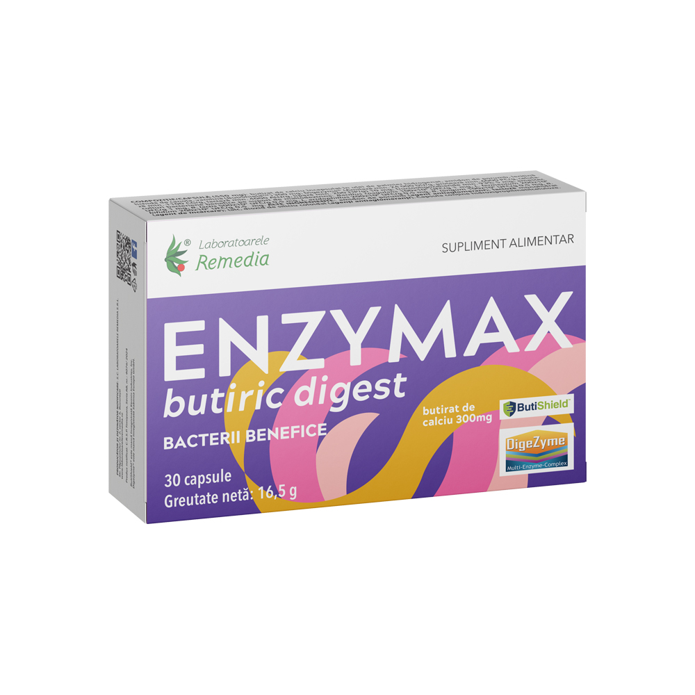 Enzymax Butiric Digest, 30 capsule, Laboratoarele Remedia