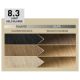 Vopsea de par permanenta 8.3 Light Golden Blonde Plex Rebuilder Il Salone, 43 ml+70 ml+15 ml+15 ml, Alfaparf 650047