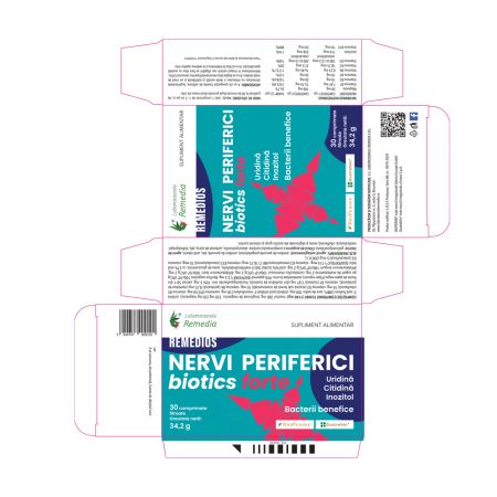 Remedios Nervi Periferici Biotics, 30 capsule, Laboratoarele Remedia 650054
