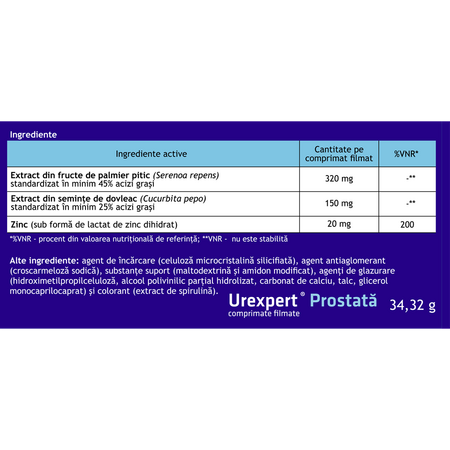 Urexpert Prostata, 30 comprimate filmate, Antibiotice Sa 706108