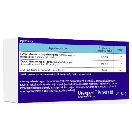 Urexpert Prostata, 30 comprimate filmate, Antibiotice Sa 650061