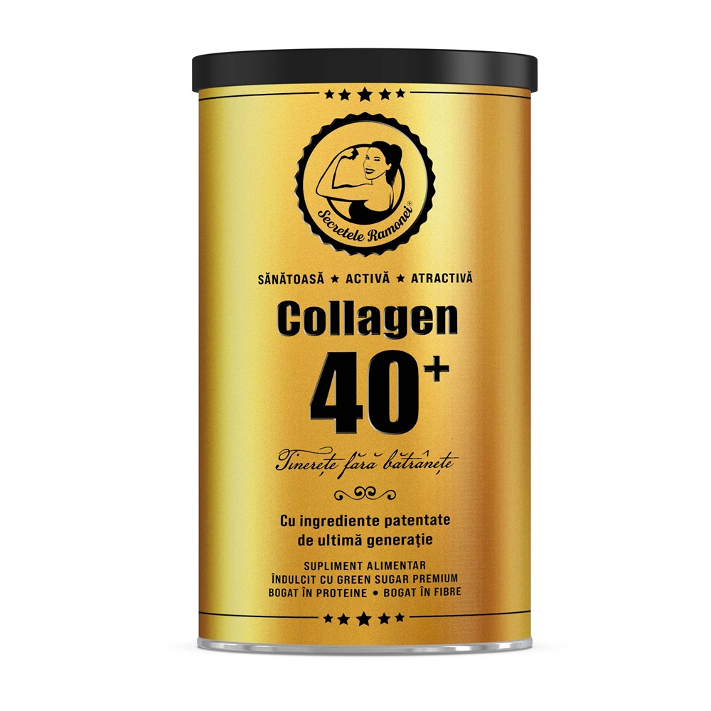 Bautura cu colagen de 40+ Secretele Ramonei, 300 g, Laboratoarele Remedia