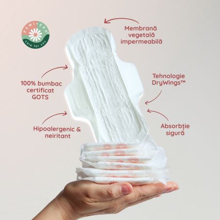 Absorbante organice, 10 bucati, FemiEko 695228